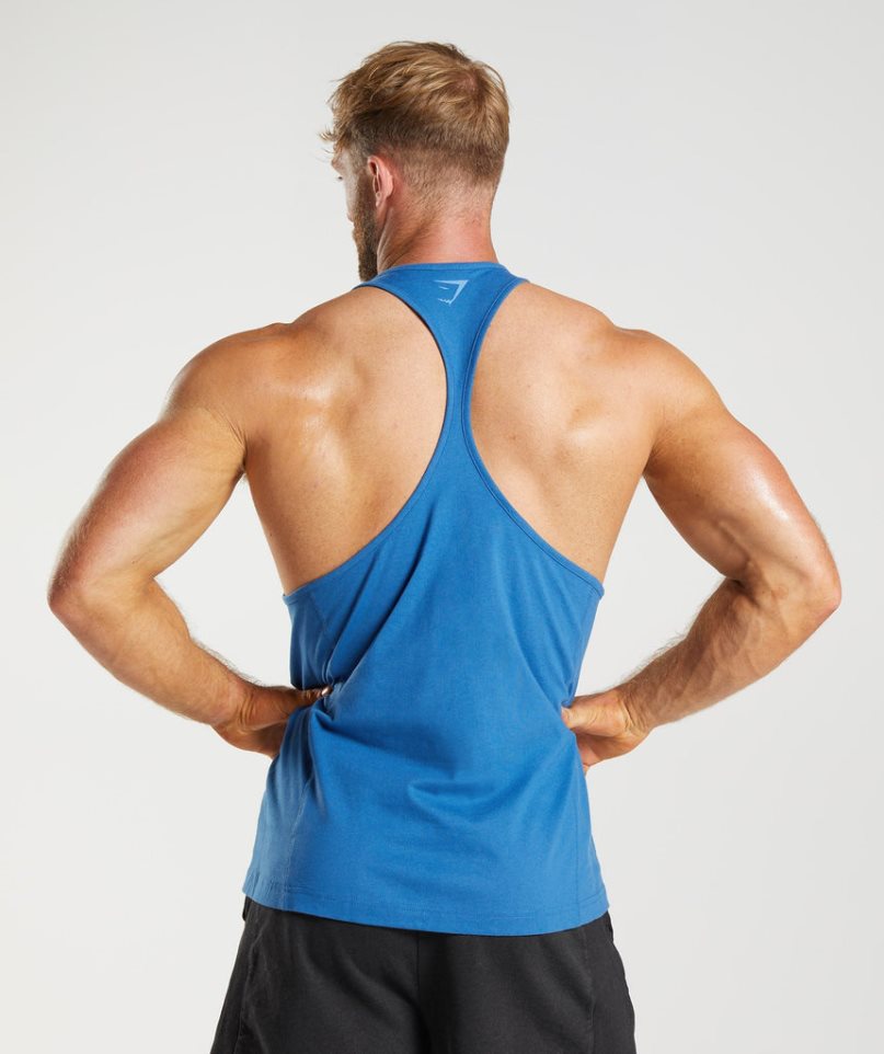 Gymshark Power Stringer Linnen Herr Blå | SE-73895T