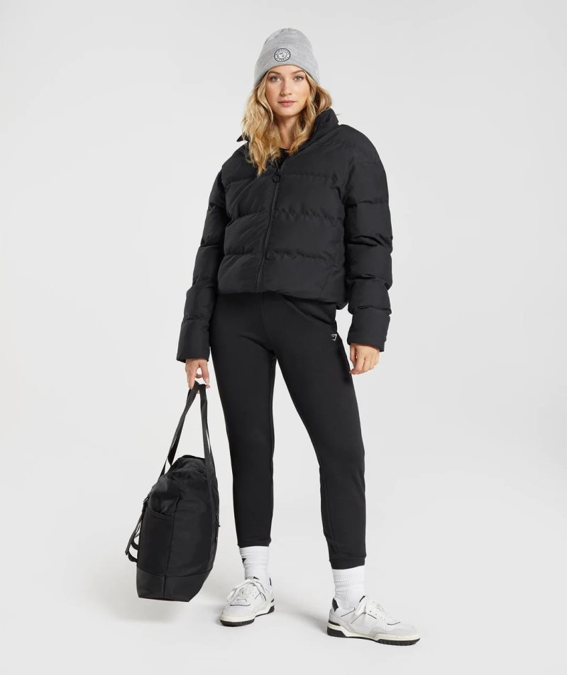 Gymshark Puffer Jacka Dam Svarta | SE-98015W
