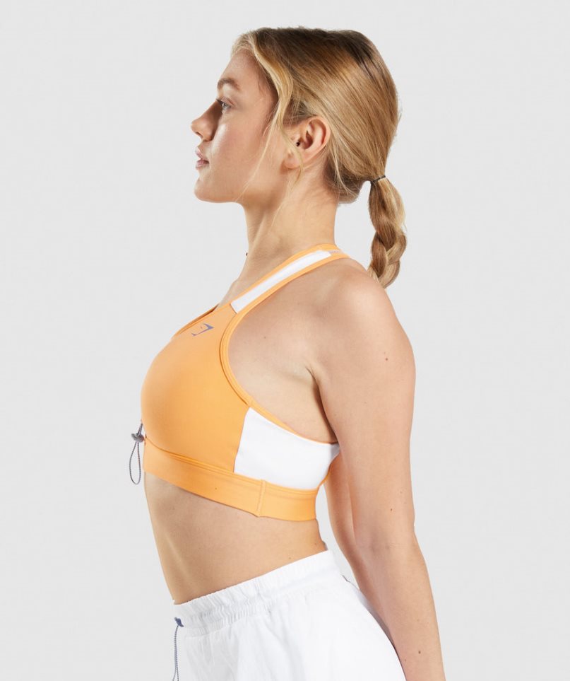 Gymshark Pulse Sport Bh Dam Orange Vita | SE-61895P