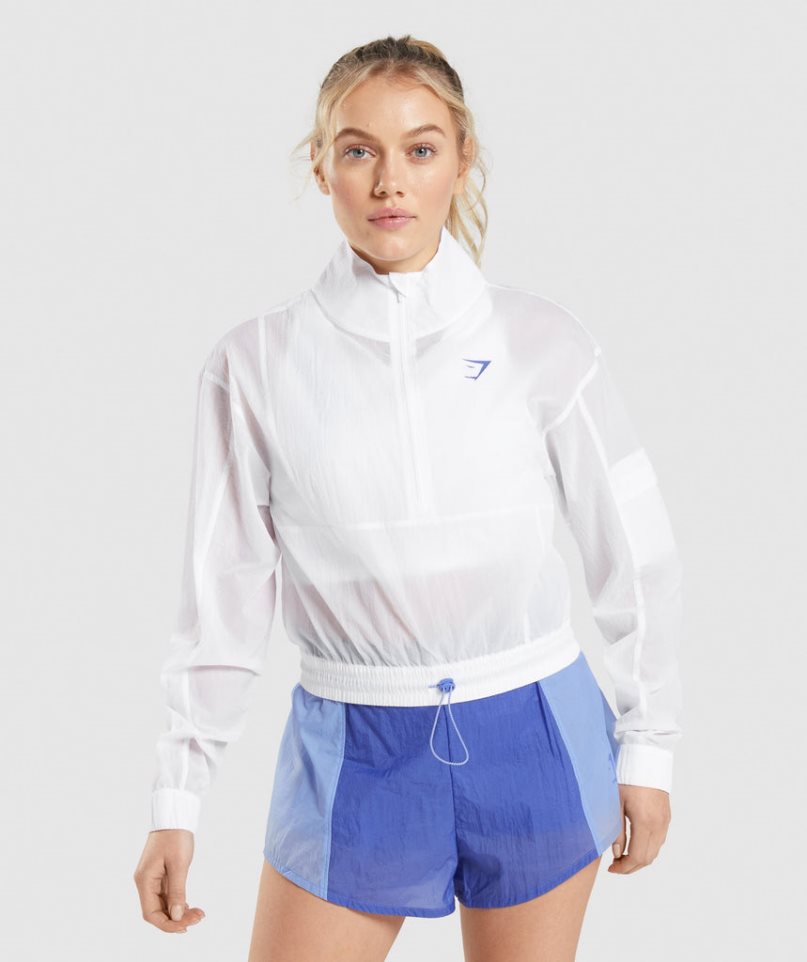 Gymshark Pulse Woven Jacka Dam Vita | SE-43150I