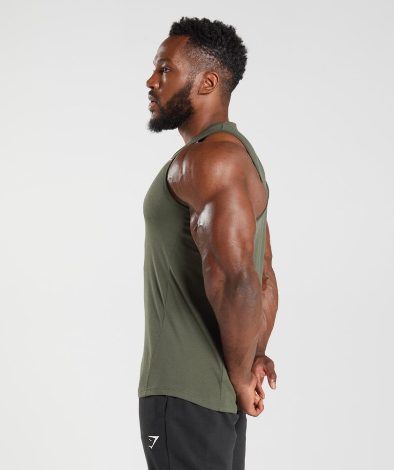 Gymshark React Linnen Herr Olivgröna | SE-87426W