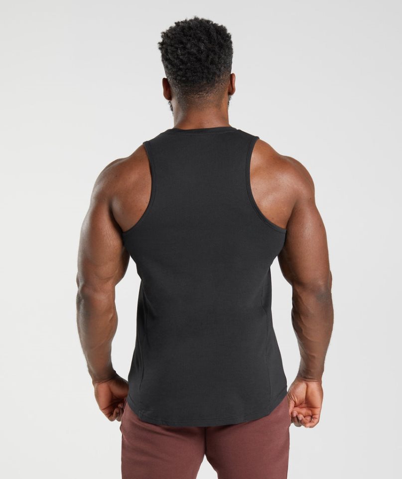 Gymshark React Linnen Herr Svarta | SE-38405K