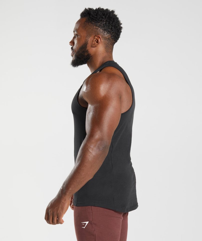 Gymshark React Linnen Herr Svarta | SE-38405K