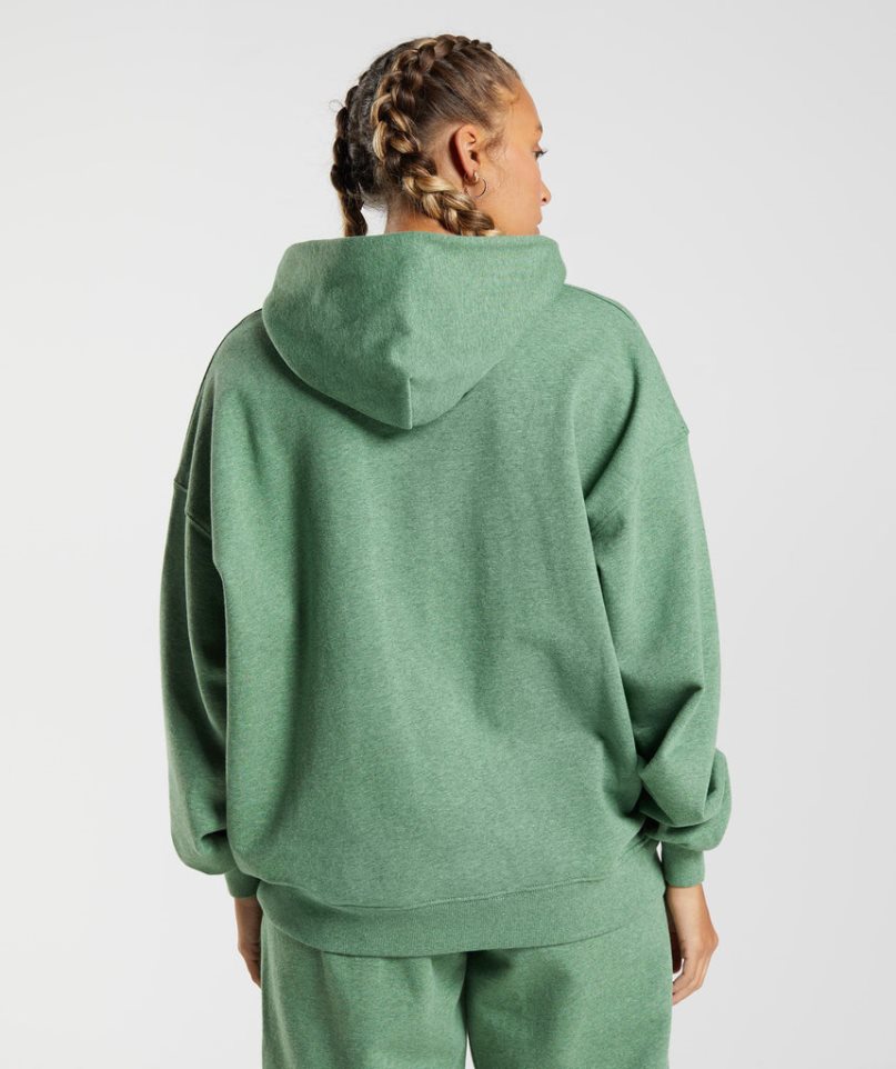 Gymshark Rest Day Sweats Hoodie Dam Gröna | SE-71206A