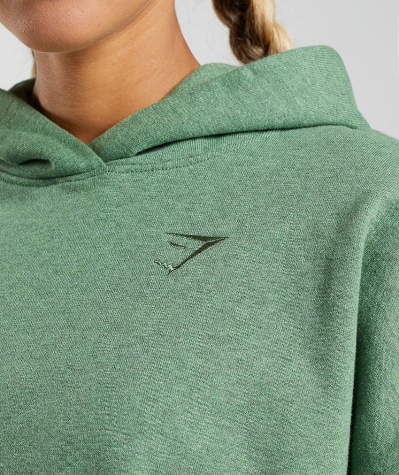 Gymshark Rest Day Sweats Hoodie Dam Gröna | SE-71206A