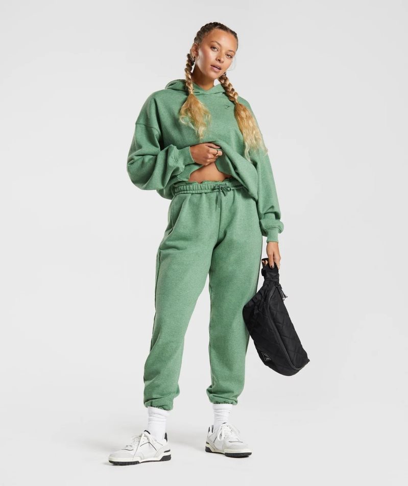 Gymshark Rest Day Sweats Hoodie Dam Gröna | SE-71206A