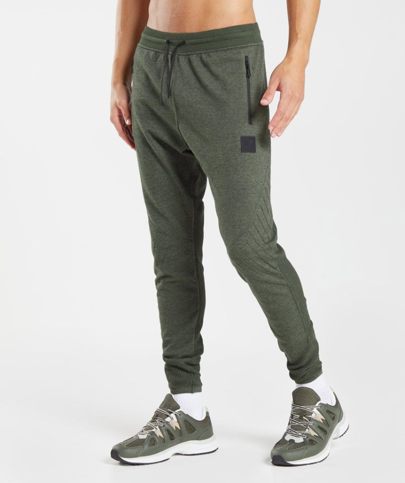 Gymshark Retake Knit Mjukisbyxor Herr Olivgröna | SE-12975D