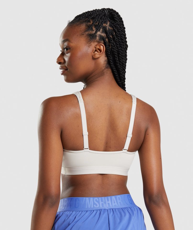 Gymshark Scoop Neck Sport Bh Dam Vita | SE-32756O
