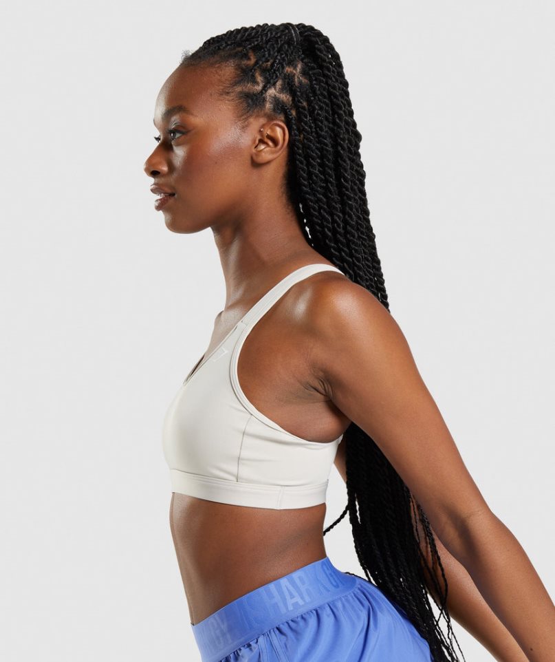 Gymshark Scoop Neck Sport Bh Dam Vita | SE-32756O