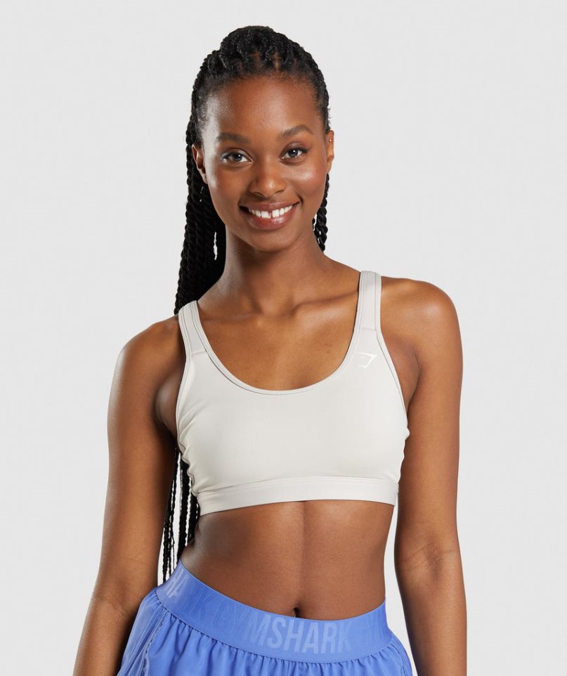 Gymshark Scoop Neck Sport Bh Dam Vita | SE-32756O