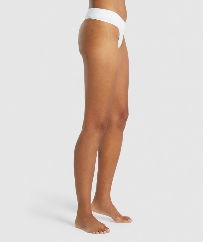 Gymshark Seamless String Underkläder Dam Vita | SE-51804L
