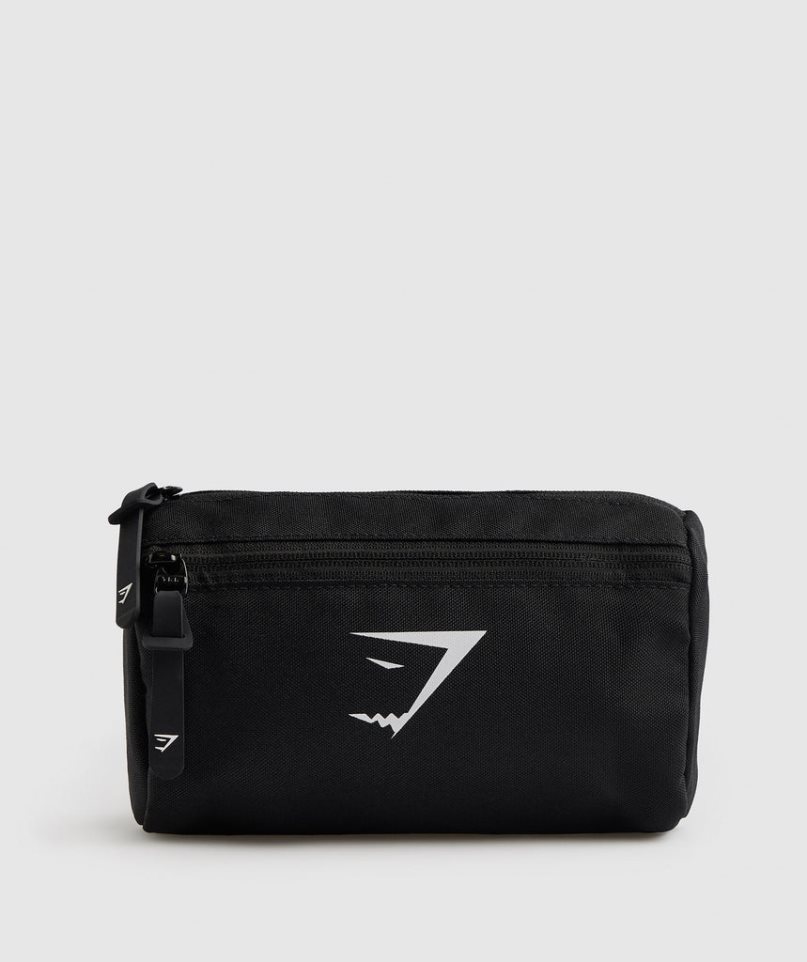 Gymshark Sharkhead Cross Body Midjeväska Svarta | SE-81527L