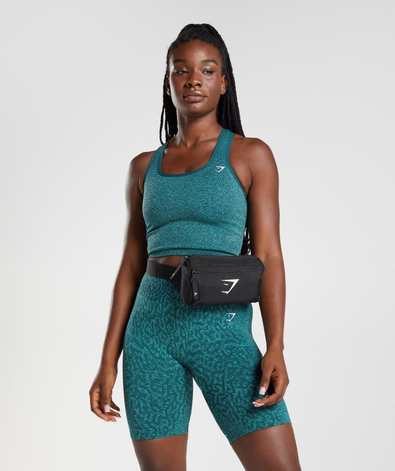 Gymshark Sharkhead Cross Body Midjeväska Svarta | SE-81527L