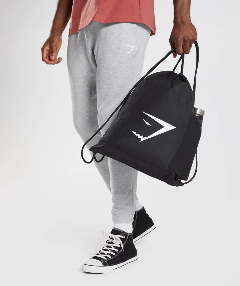 Gymshark Sharkhead Gymsack Bucket Bag Svarta | SE-68703Y