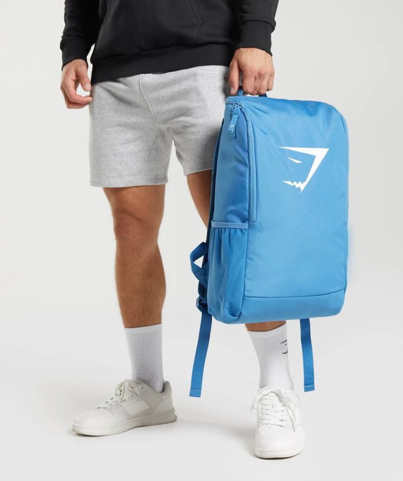 Gymshark Sharkhead Ryggsäck Blå | SE-56312V