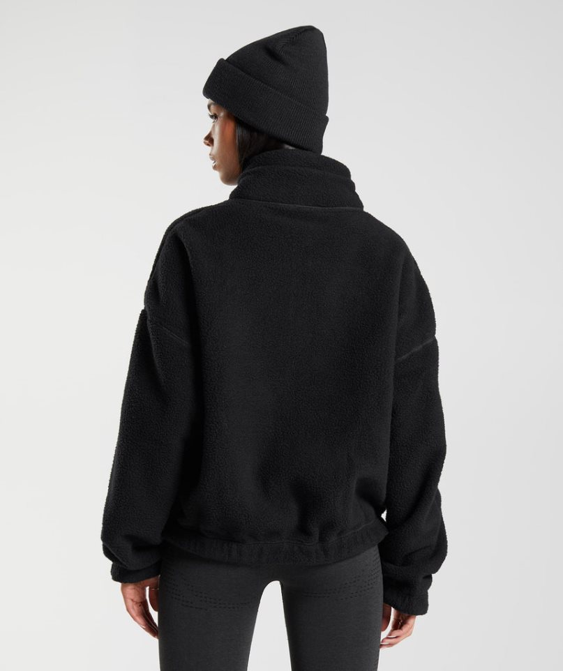 Gymshark Sherpa Jacka Dam Svarta | SE-31792X