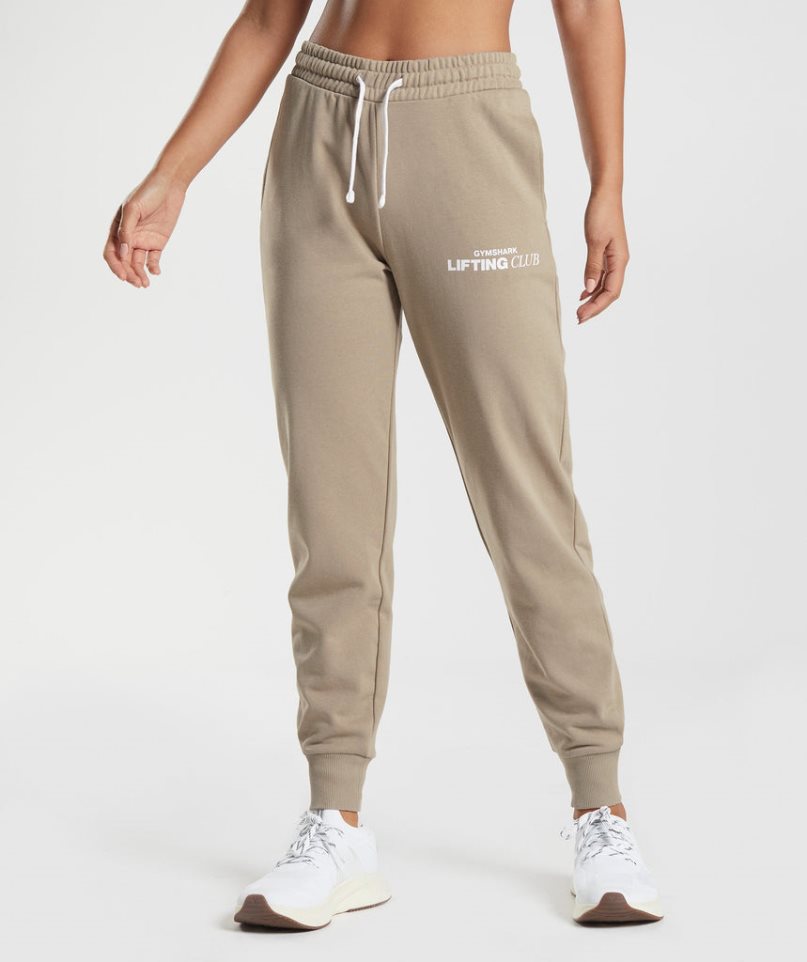 Gymshark Social Club Mjukisbyxor Dam Khaki | SE-41863G
