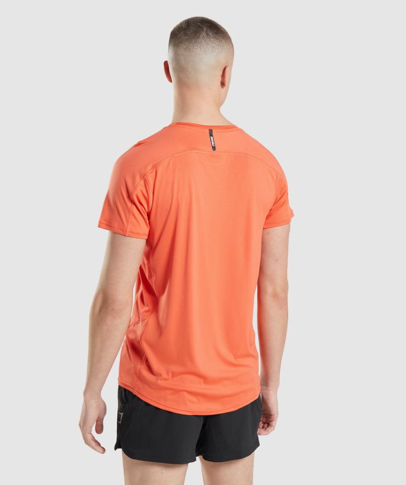 Gymshark Speed Evolve T-shirt Herr Orange | SE-17604L