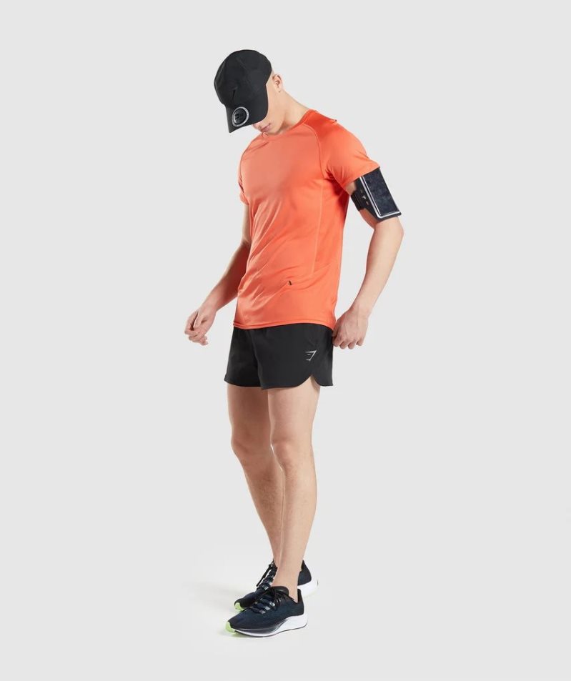 Gymshark Speed Evolve T-shirt Herr Orange | SE-17604L