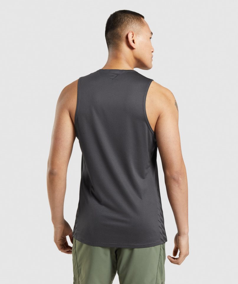 Gymshark Sport Stripe Linnen Herr Svarta | SE-43051A