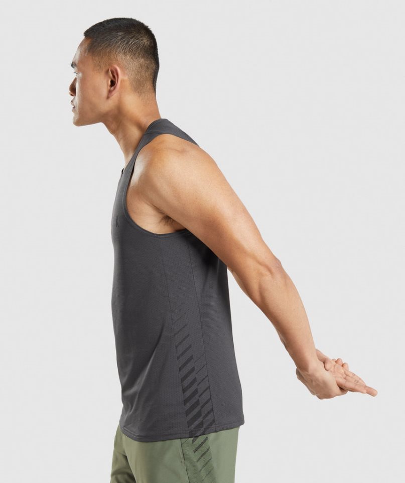 Gymshark Sport Stripe Linnen Herr Svarta | SE-43051A