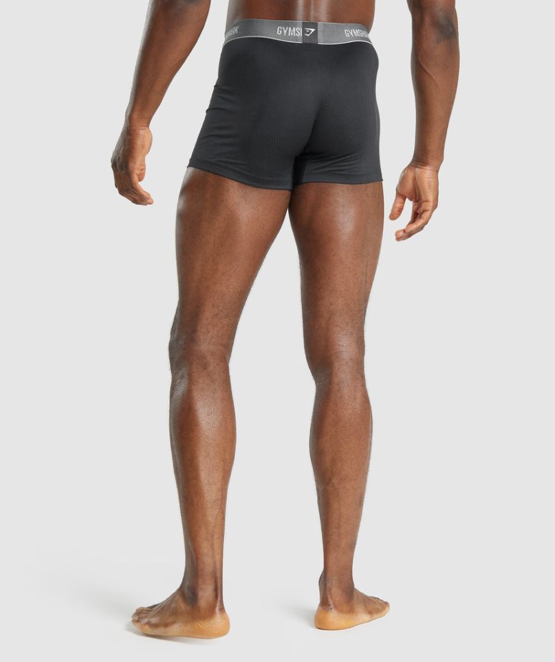 Gymshark Sports Tech Boxers 2pk Underkläder Herr Svarta | SE-72691R