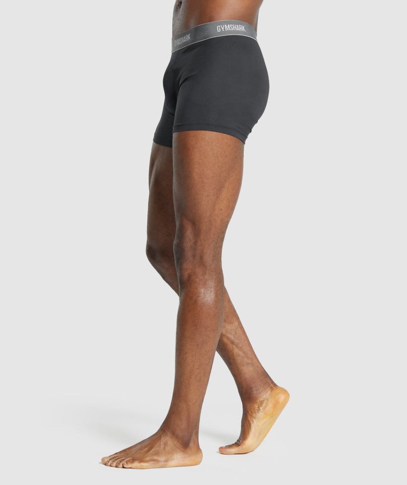 Gymshark Sports Tech Boxers 2pk Underkläder Herr Svarta | SE-72691R