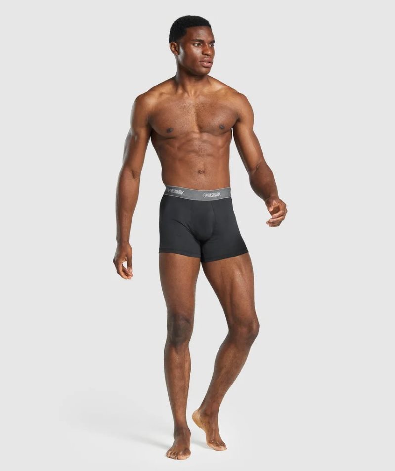 Gymshark Sports Tech Boxers 2pk Underkläder Herr Svarta | SE-72691R