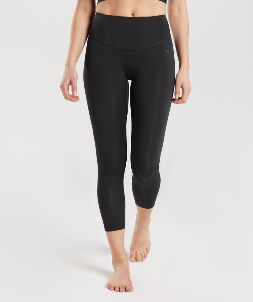 Gymshark Studio 7/8 Leggings Dam Svarta | SE-21076N