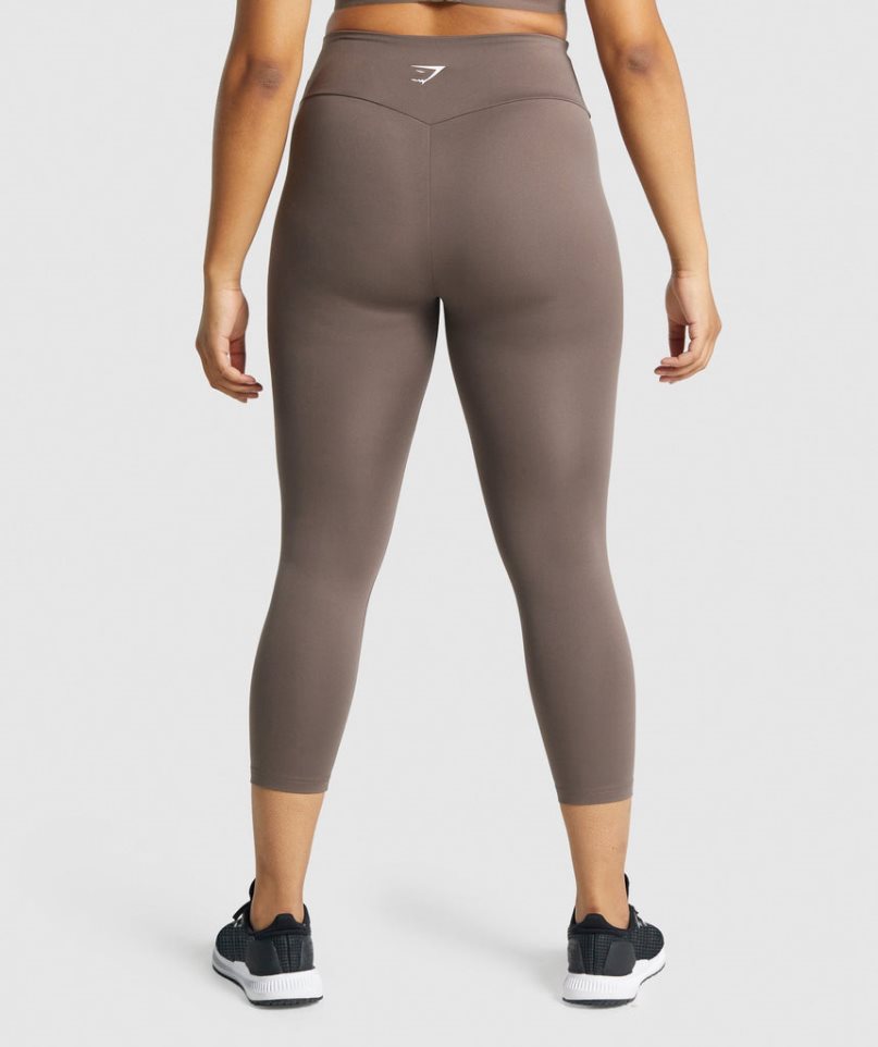 Gymshark Tränings 7/8 Leggings Dam Bruna | SE-50874F