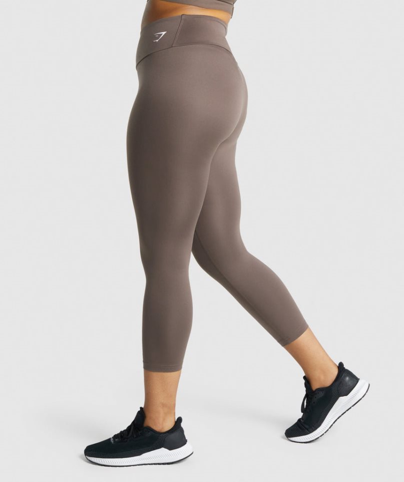 Gymshark Tränings 7/8 Leggings Dam Bruna | SE-50874F