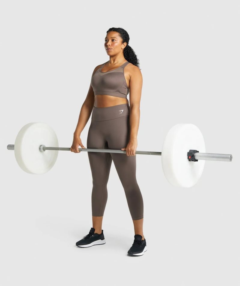 Gymshark Tränings 7/8 Leggings Dam Bruna | SE-50874F