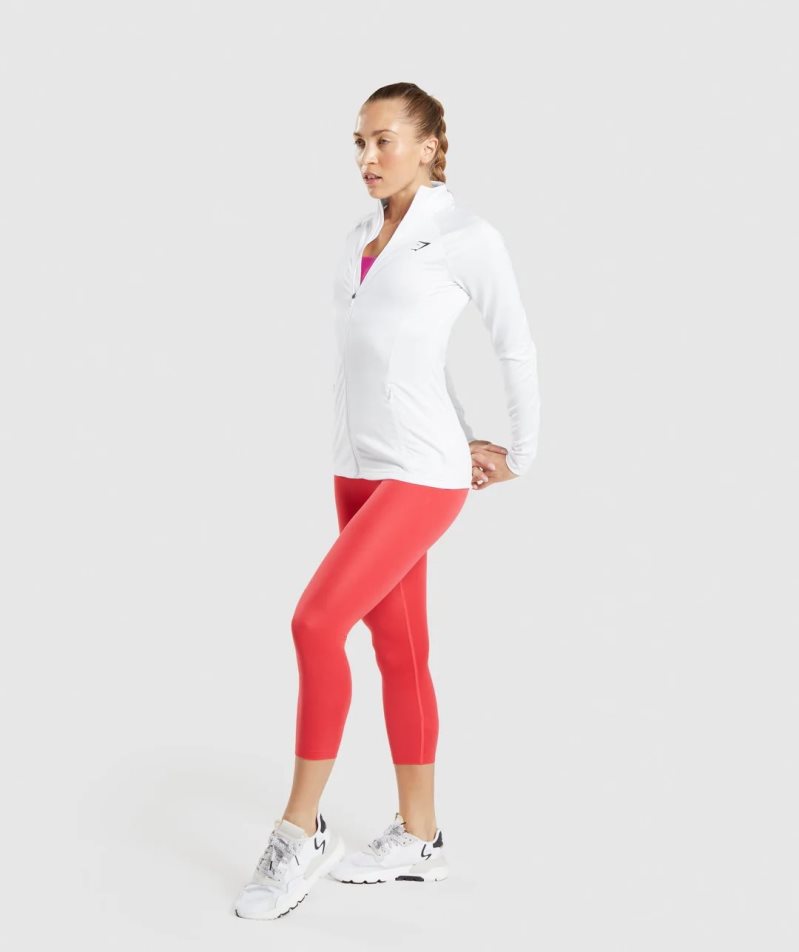 Gymshark Tränings Jacka Dam Vita | SE-61075Y