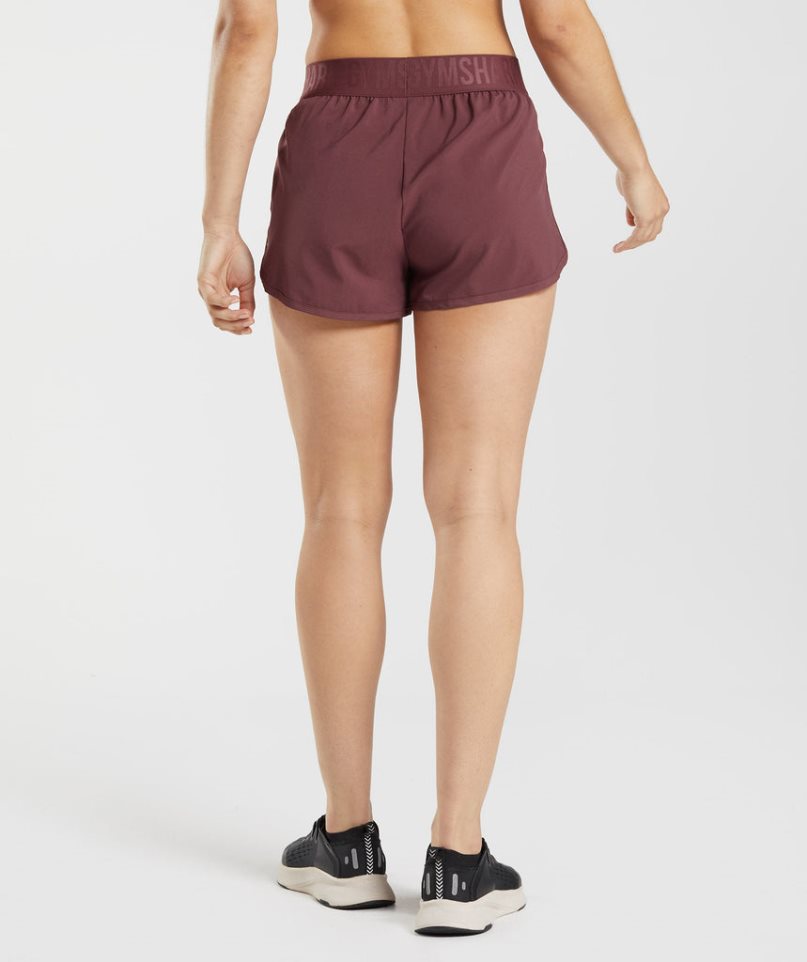 Gymshark Tränings Loose Fit Shorts Dam Mörkbruna | SE-35412G