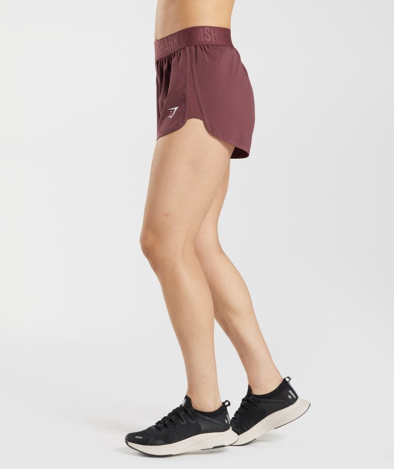 Gymshark Tränings Loose Fit Shorts Dam Mörkbruna | SE-35412G