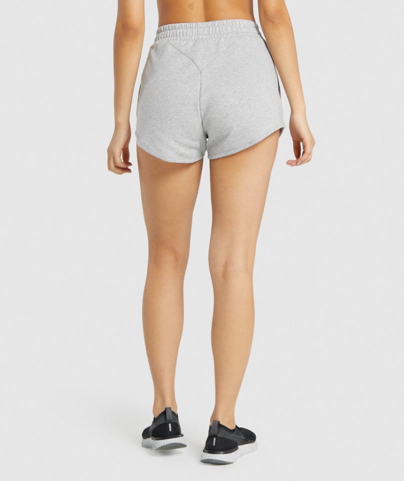 Gymshark Tränings Sweat Shorts Dam Ljusgrå | SE-20765U