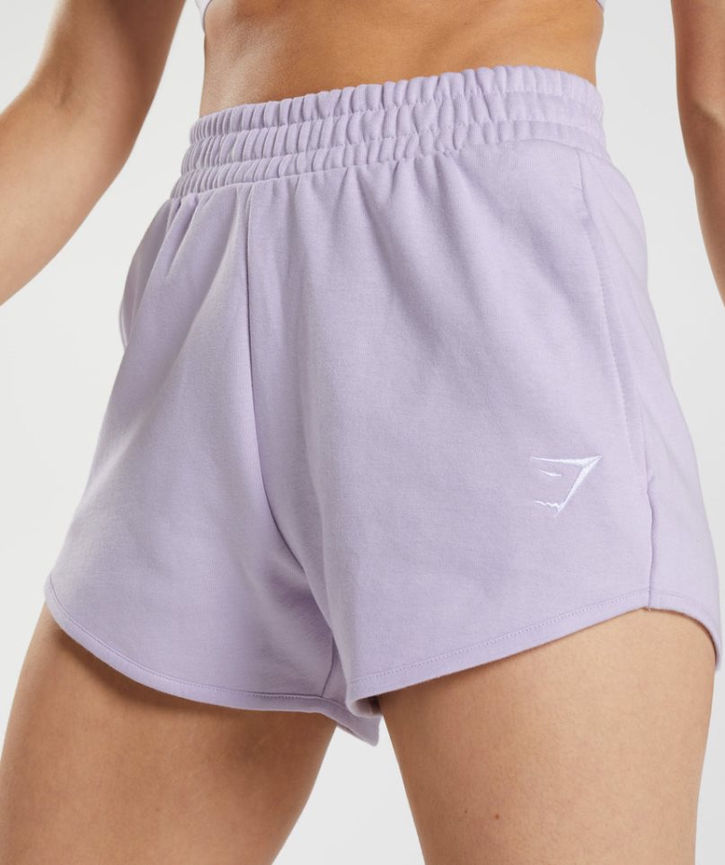 Gymshark Tränings Sweat Shorts Dam Ljuslila | SE-30241M