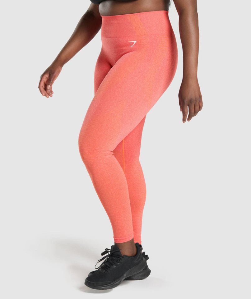 Gymshark Vital Seamless 2.0 Leggings Dam Orange | SE-65809Z
