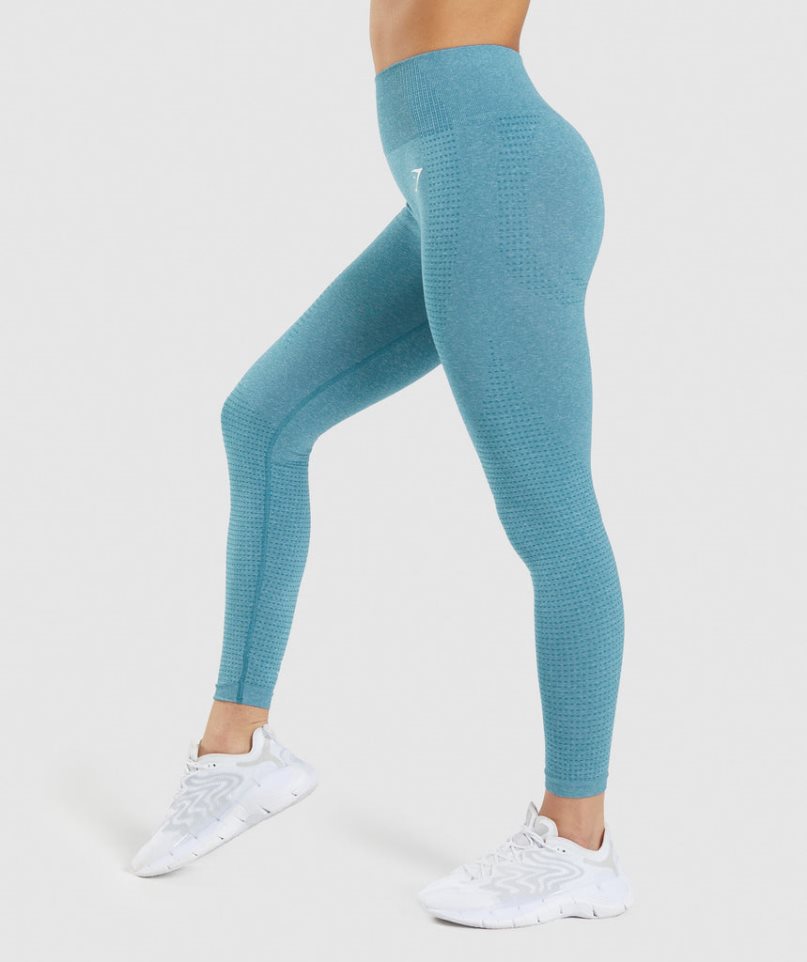 Gymshark Vital Seamless 2.0 Leggings Dam Turkos | SE-92701P