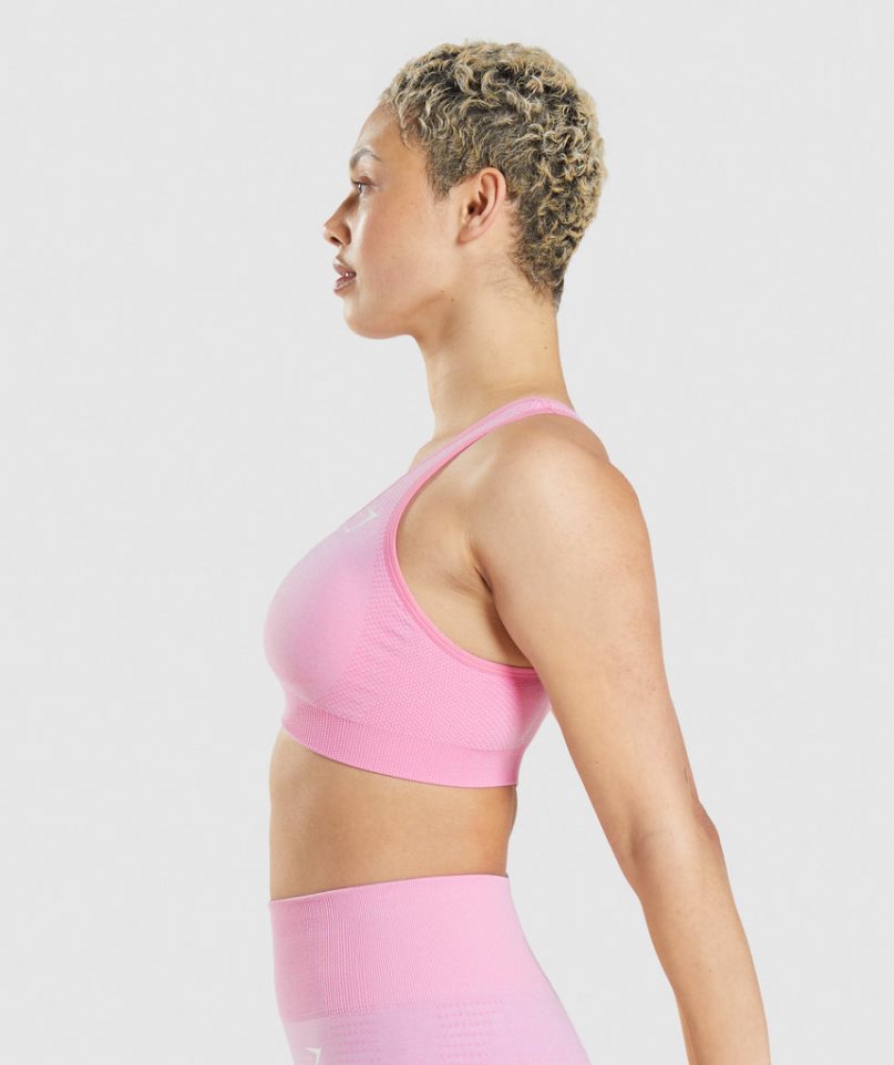 Gymshark Vital Seamless 2.0 Sport Bh Dam Rosa | SE-84715T
