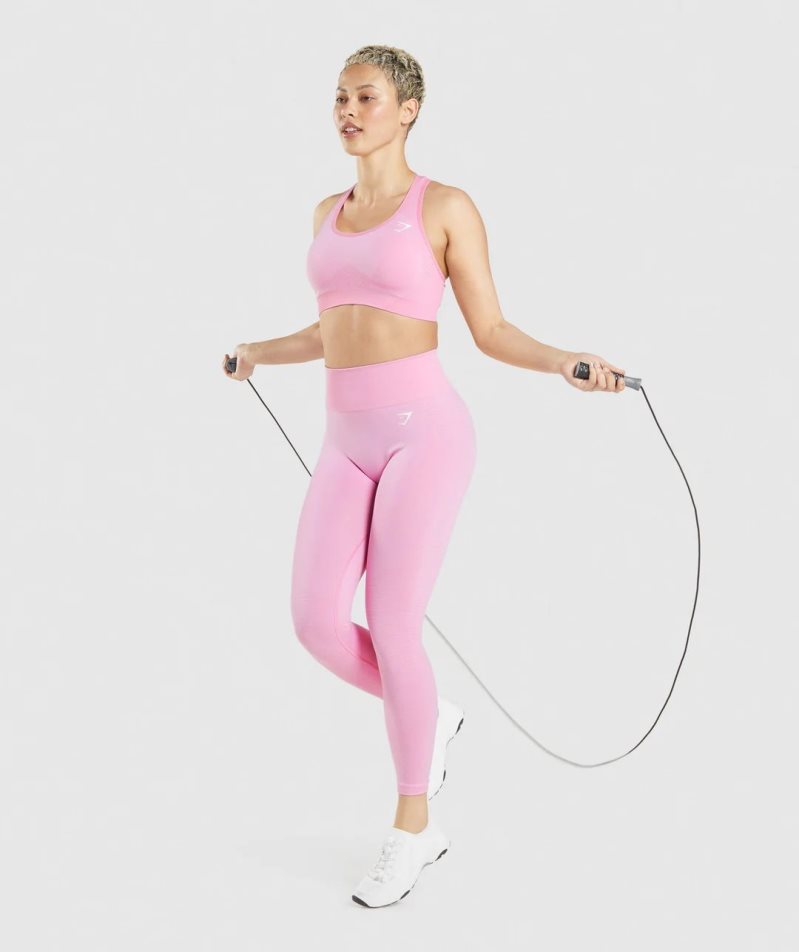 Gymshark Vital Seamless 2.0 Sport Bh Dam Rosa | SE-84715T
