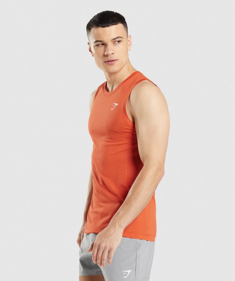 Gymshark Vital Seamless Light Linnen Herr Orange | SE-56417U