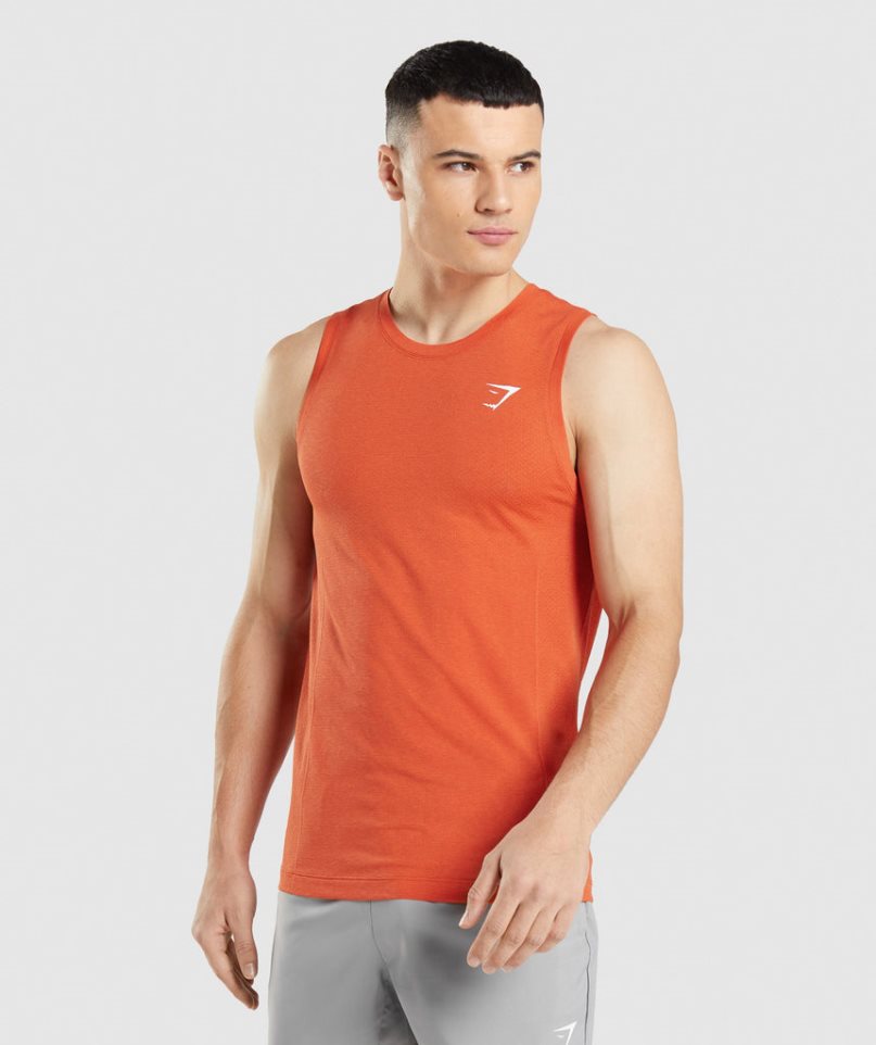 Gymshark Vital Seamless Light Linnen Herr Orange | SE-56417U