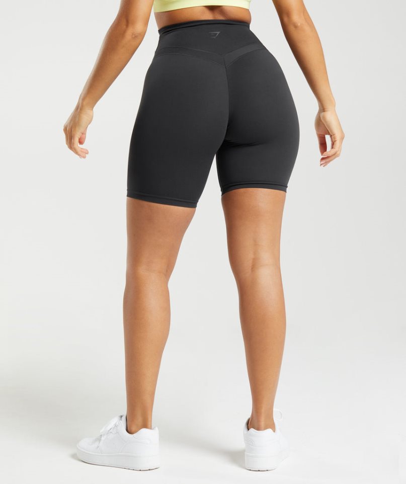 Gymshark Whitney Cycling Shorts Dam Svarta | SE-72651O