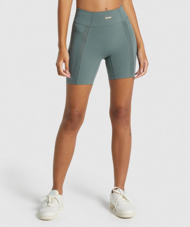 Gymshark Whitney Mesh Shorts Dam Gröna | SE-02164E