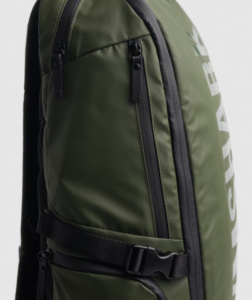 Gymshark X-Series 0.3 Ryggsäck Olivgröna | SE-71638M